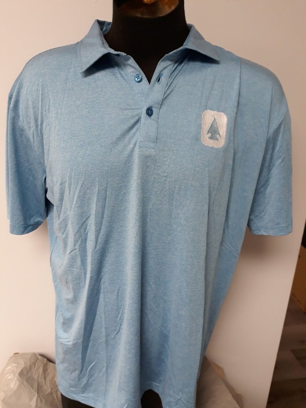 Swannies Company Men's Golf Shirt Blue Size L NEW WITH TAGS!